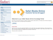 Tablet Screenshot of help.safaribooksonline.com